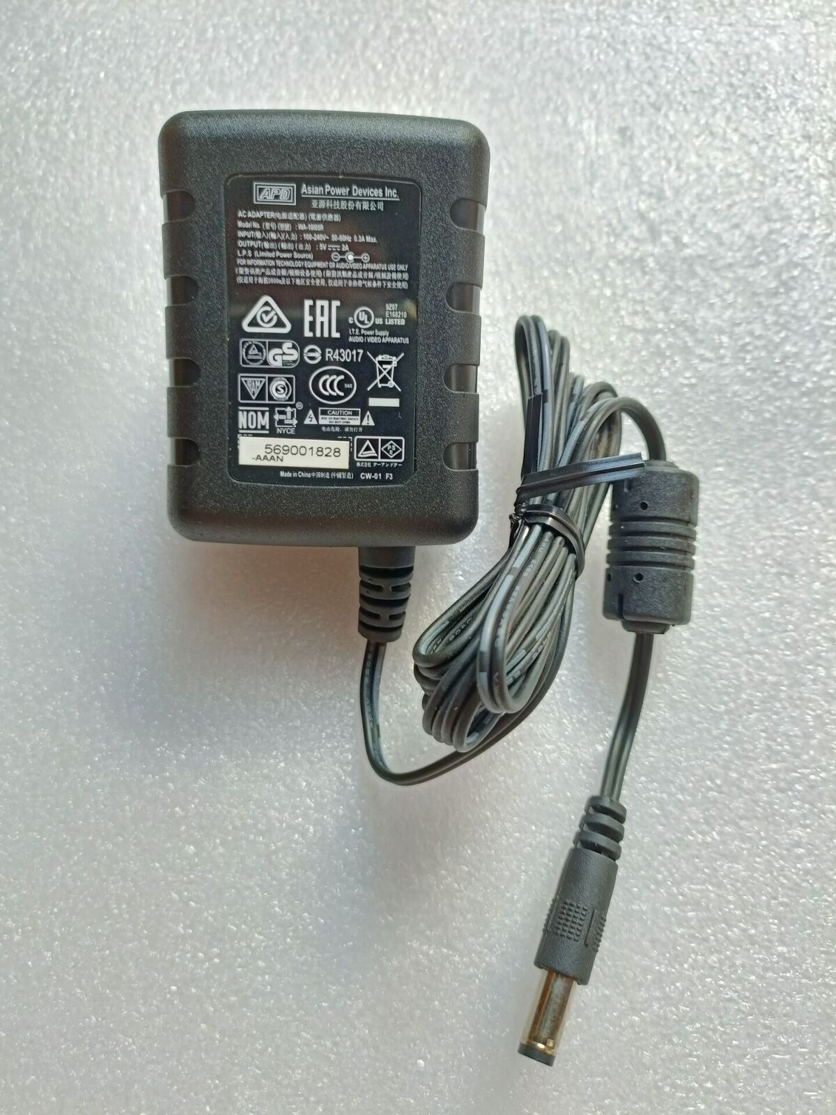 *Brand NEW*Genuine APD 5V 2A AC Adapter WA-10105R Power Supply